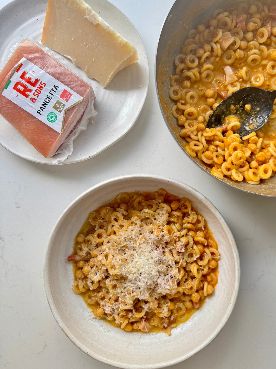 Pasta e Ceci with Pancetta & Rosemary