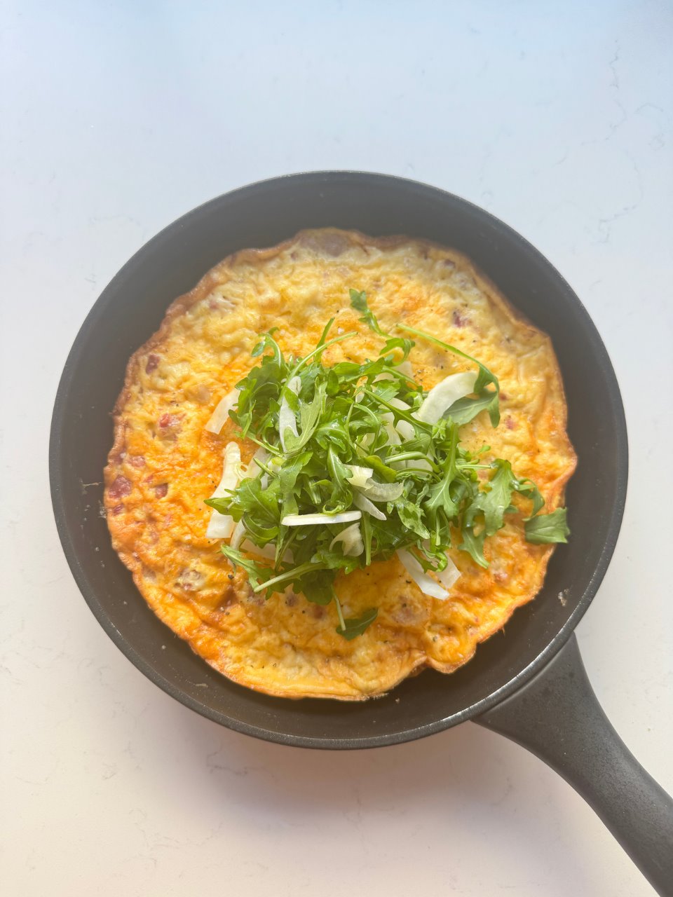 Christmas Ham & Cheddar Cheese Frittata